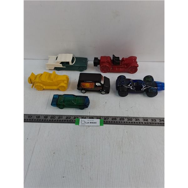 (6) Vintage 'Mostly Full' AVON Vehicle Bottles - Cannot Ship