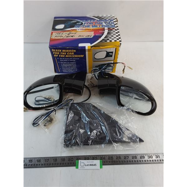 Unused Set of Side Mirrors for Chevy Astro/GMC Safari Vans (1985-2005 Models)