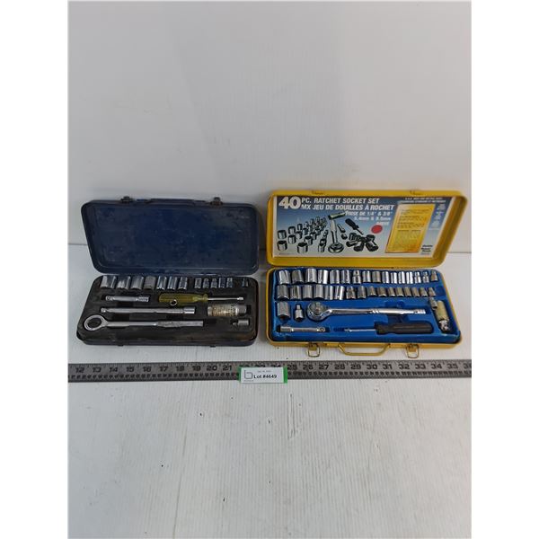 (2) Imperial Size Ratchet/Socket Sets