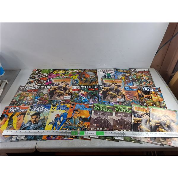 (24) Assorted Comics - Gunfire, Genesis, Fanboys vs Zombies, Warbound