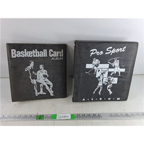 (2) Empty Basketball Card & Pro Sport Albums