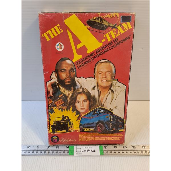 1983 Vintage Colorforms "A" Team Adventure Set