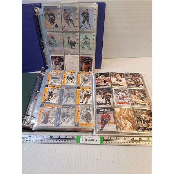 (3) Binders of Assorted Years Hockey Cards-Cannot Guarantee Authenticity