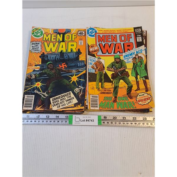 (12) Men of War Comic Books