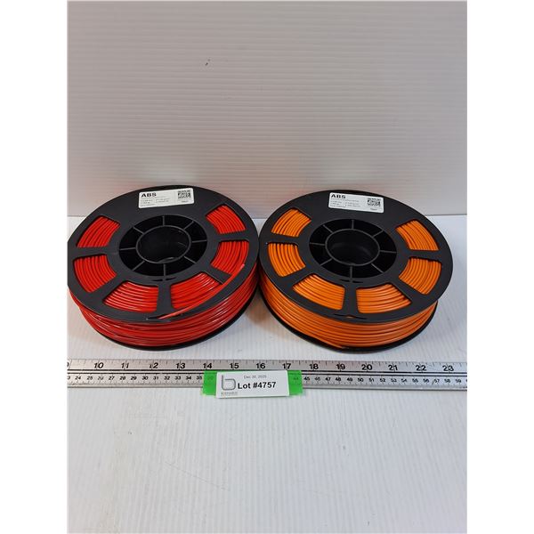 (2) 3D Printer Filament Reels