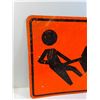 Image 3 : * Road Construction Metal Road Sign - 24" x 24" - Pick Up Preferred