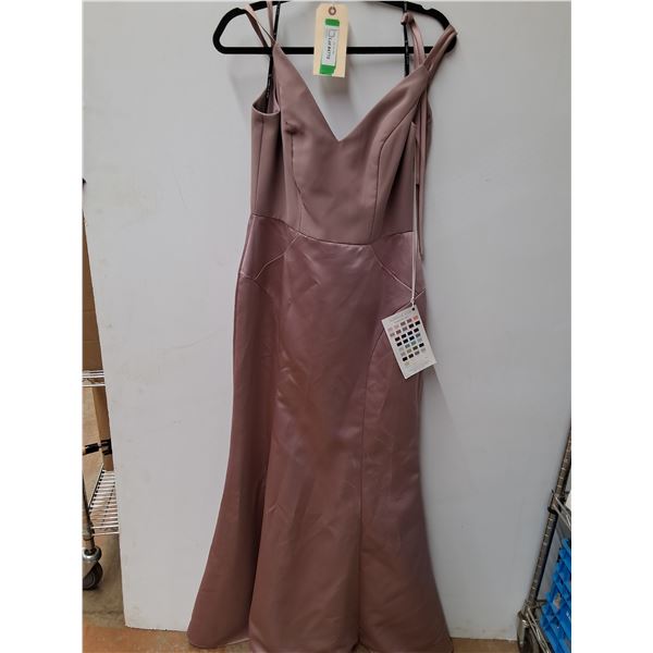 * Sorella Vita Satin & Chiffon Dress - Size 14