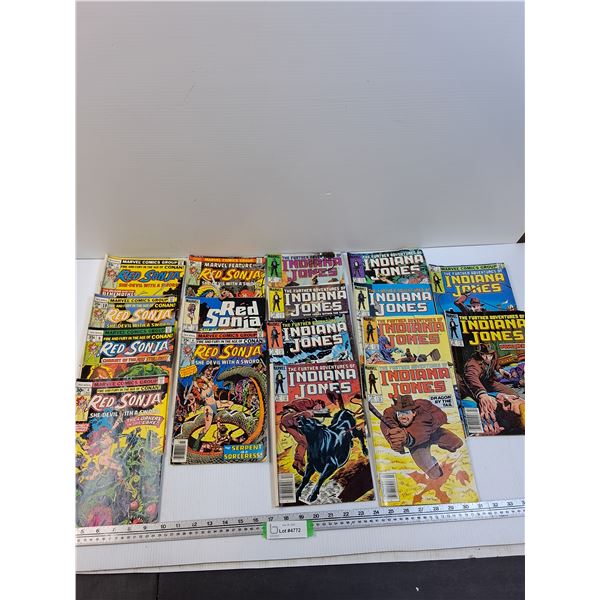 (17) Comicbooks: Red Sonja & Indiana Jones
