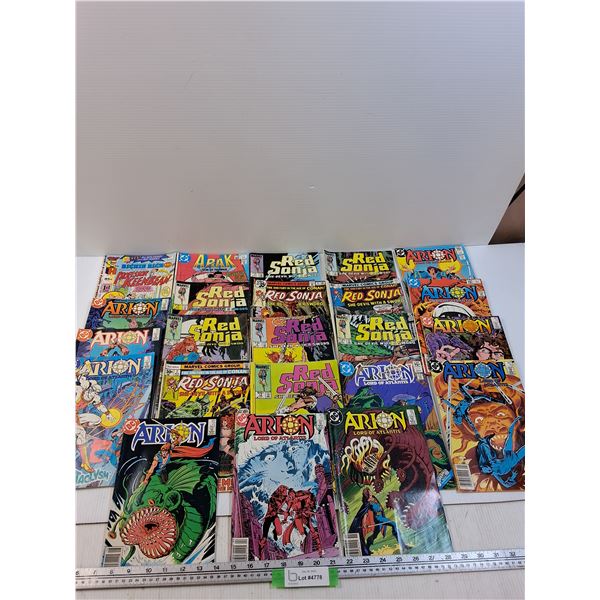 (23) Comicbooks: Richie Rich, Arion, Red Sonja