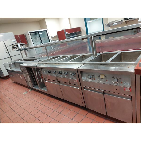 COMPTOIR RÉCHAUD A/CABINET RÉFRIGÉRÉ , VOIR PHOTO