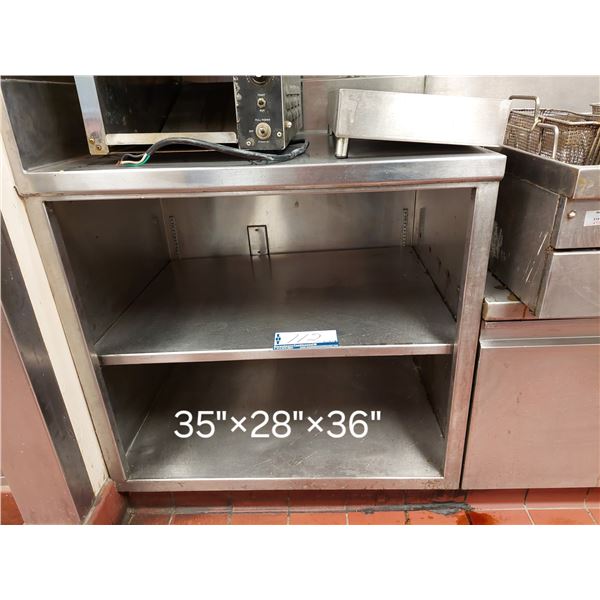 ÉTAGÈRE EN INOX 35"X28"X36"