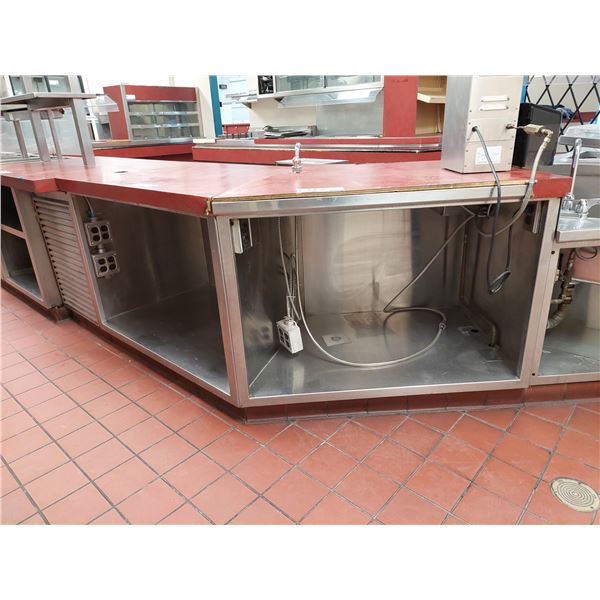 LOT DE 2 MEUBLES DE RANGEMENT EN INOX /VOIR PHOTOS