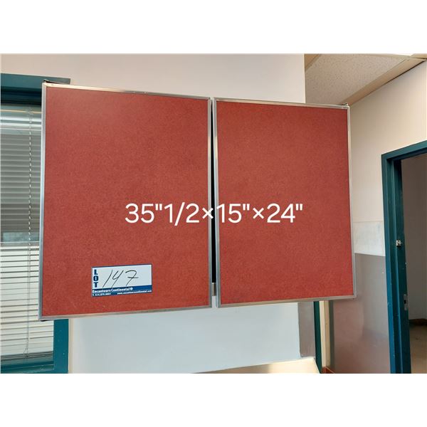 ARMOIRE MURALE EN INOX 35.5"'X15"X24"