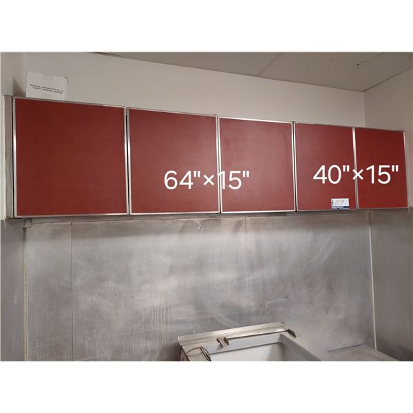 LOT 2 ARMOIRES MURALE EN INOX VOIR PHOTO