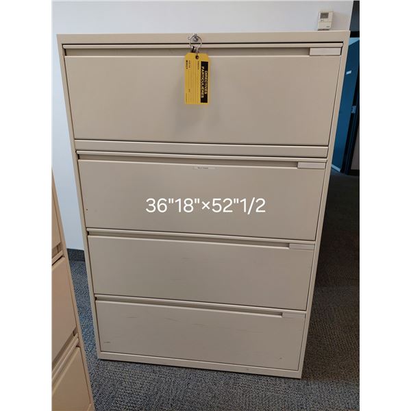 CLASSEUR LATÉRAL 4-TIROIRS 36"X18"X52"