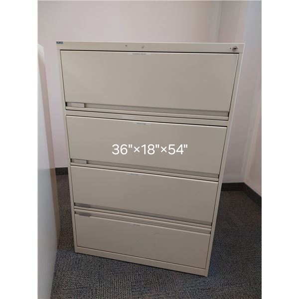 CLASSEUR LATÉRAL 4-TIROIRS 36"X18"X52"
