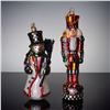 Image 1 : 2pc Mackenzie-Childs Christmas Ornaments, Nutcracker and Snowman