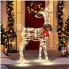 Image 1 : Lighted Christmas Reindeer Decorations with 50 LED Lights for Outdoor Yard