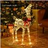 Image 2 : Lighted Christmas Reindeer Decorations with 50 LED Lights for Outdoor Yard