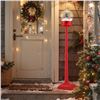 Image 2 : 5 Ft Musical Christmas Street Lamp with 8 Tunes and Blowing Snow