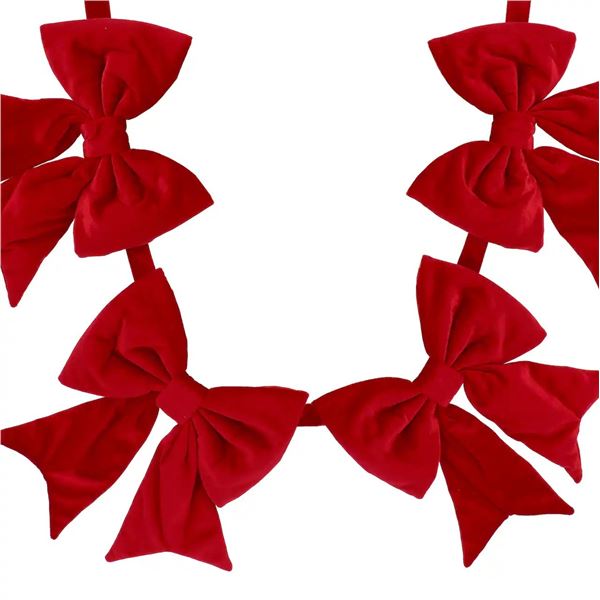 Red Jumbo Bow Garland by Ashland