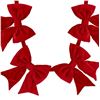 Image 1 : Red Jumbo Bow Garland by Ashland