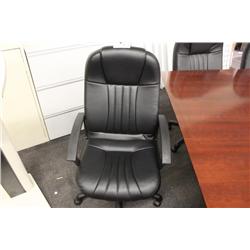 Black Leather Ergonomic Executive Chair