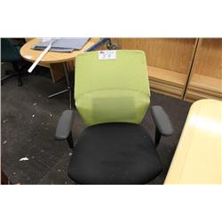 Meshback Ergonomic Task Chair/Green