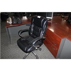 Black Leather Highback Executive Chair