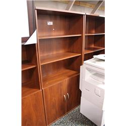 Mahogany 6Ft Bookshelf With Storage