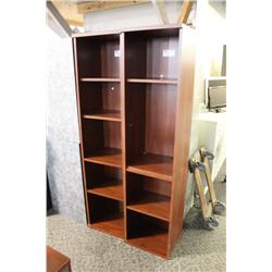 2 Cherry 6Ft Bookshelves