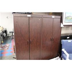 Mahogany 2 Door Storage Cabinet
