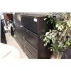 Image 1 : Black 4 Drawer Lateral File Cabinet