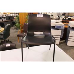 Black Heavy Duty Stacking Chair