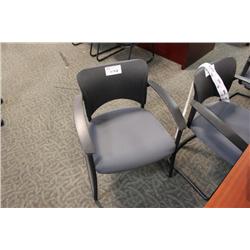 Black/Grey Sled Based Client Chair