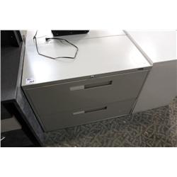 Grey 2 Drawer Lateral File Cabinet