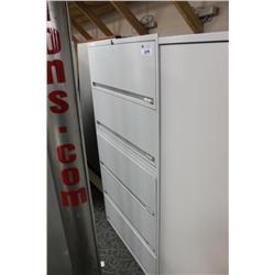 Grey 5 Drawer Lateral File Cabinet