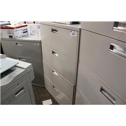 Grey 4 Drawer Lateral File Cabinet