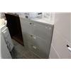Image 1 : Grey 3 Drawer Lateral File Cabinet