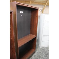 Cherry Bookshelf & Large Lot Of Maple Executive