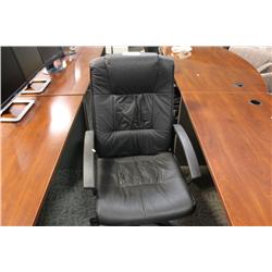 Black Leather Highback Chair