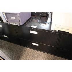 Black 2 Drawer Lateral File Cabinet