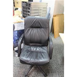 Black Leather Highback Chair