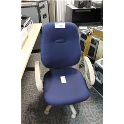 5 Blue Ergonomic Chairs