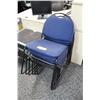 Image 1 : Stack Of Blue Stacking Chairs