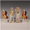 Image 1 : 4pc Occupied Japan Hand-Painted Porcelain Figurine Set