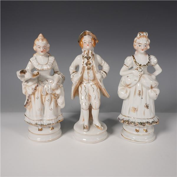 3pc Occupied Japan Porcelain Figurines