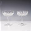 Image 1 : Set of 2 Cut Crystal Champagne Coupes