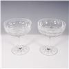 Image 2 : Set of 2 Cut Crystal Champagne Coupes