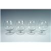 Image 1 : 4pc Star and Dot Etched Brandy Glasses